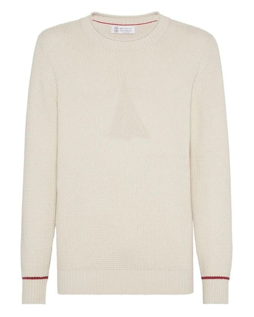 メンズ Brunello Cucinelli コットン プルオーバー White
