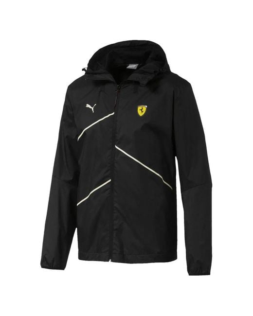 PUMA Black X Ferrari Logo-Detail Jacket for men