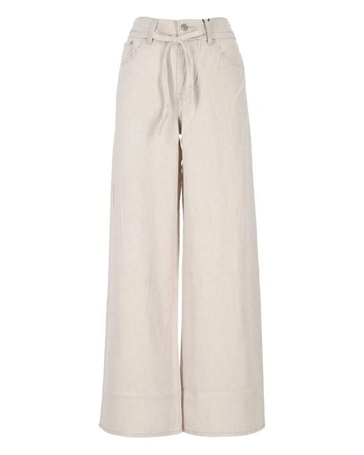 Levi's Natural Tie-Waist Wide-Leg Jeans