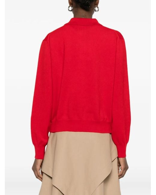 Rohe Red Button Polo Shirt