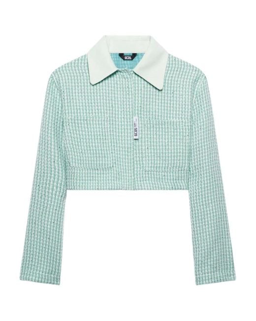 Gcds Tweed Jack in het Blue