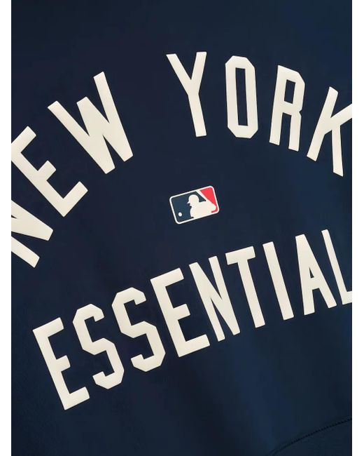 Fear Of God Blue X Mlb Yankees Graphic Hoodie for men