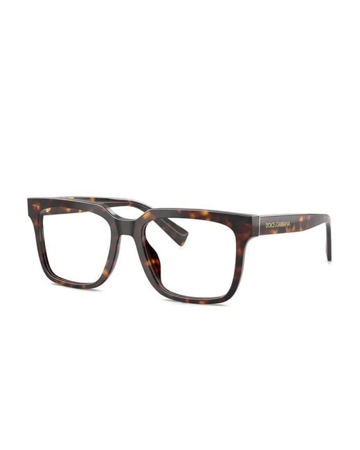 Dolce & Gabbana Brown Square-Frame Glasses for men