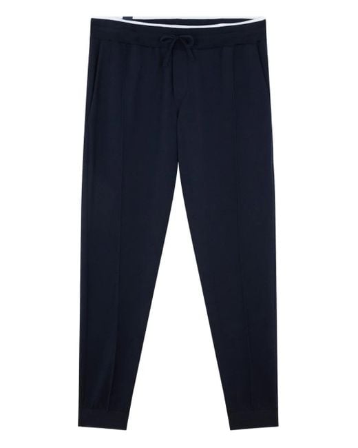Paul & Shark Blue Drawstring Track Pants for men