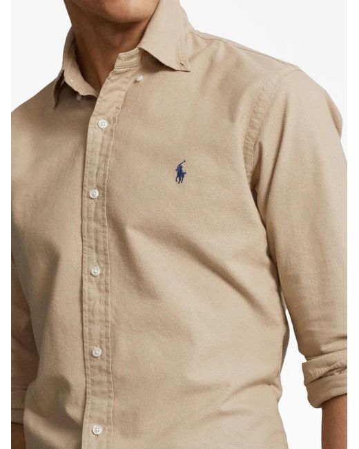 Polo Ralph Lauren Natural Polo Pony Button-Up Cotton Shirt for men