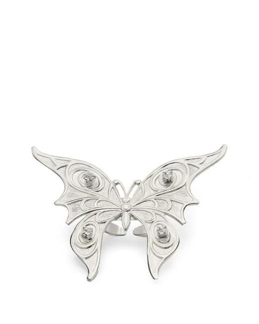 Blumarine Ring Met Vlinder in het White