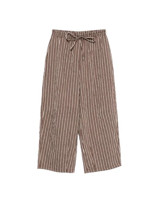 ViCOLO Gray Stripe Drawstring Trousers