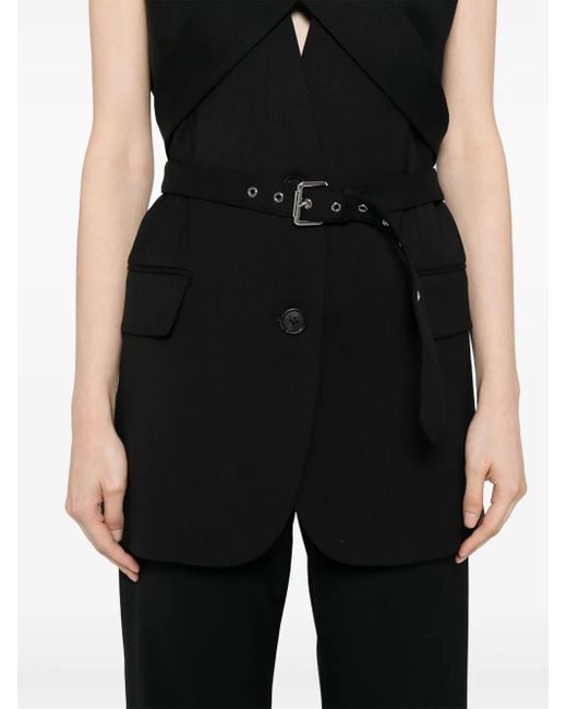 Monse Black Belted Gilet