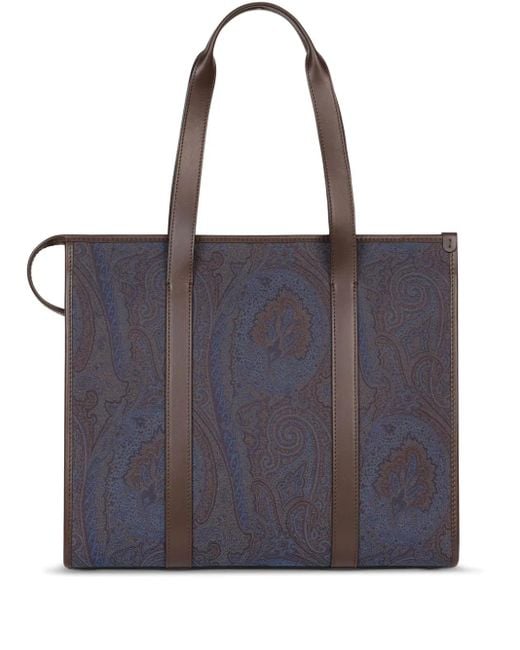 メンズ Etro ペイズリー ハンドバッグ Blue