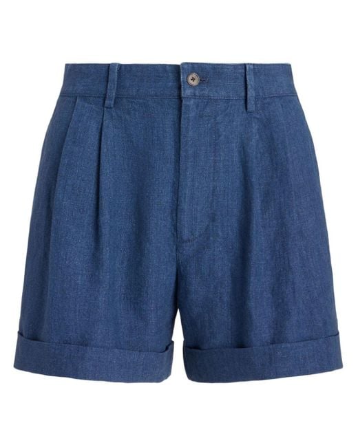 Polo Ralph Lauren Blue Shorts mit Falten
