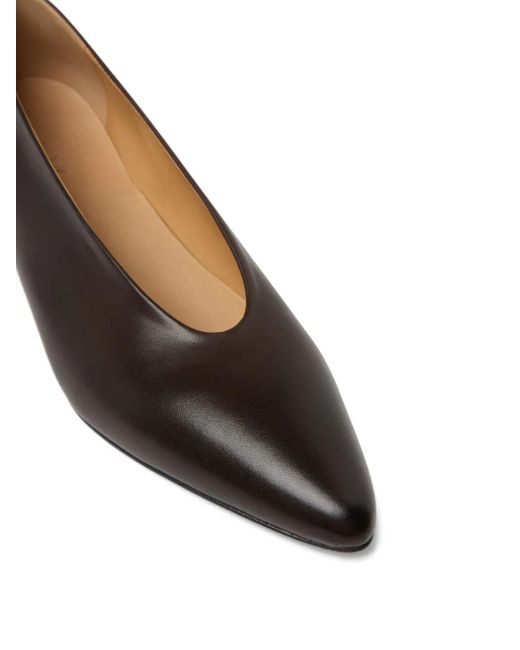 Marsèll Brown Longiforma Kitten-Heel Pointed-Toe Pumps