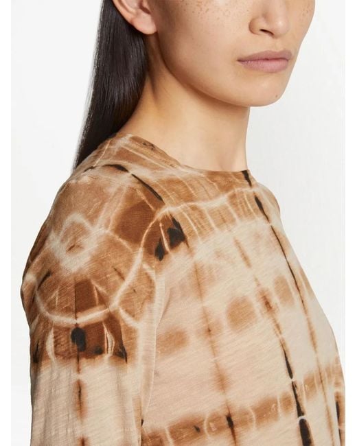 Proenza Schouler Natural Tie-Dye Print T-Shirt