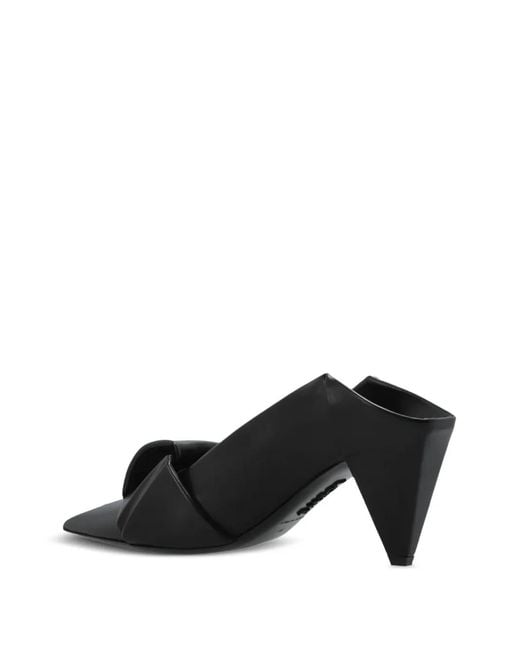 Loewe Black Origami Leather Pumps
