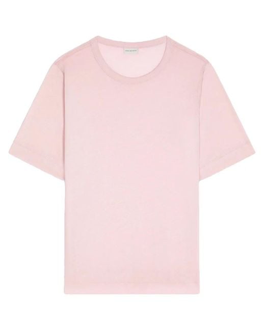 Dries Van Noten コットン Tシャツ Pink