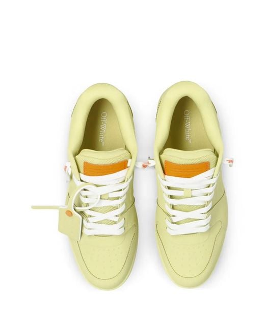 Off-White c/o Virgil Abloh Green Out Of Office Lace-Up Sneakers for men