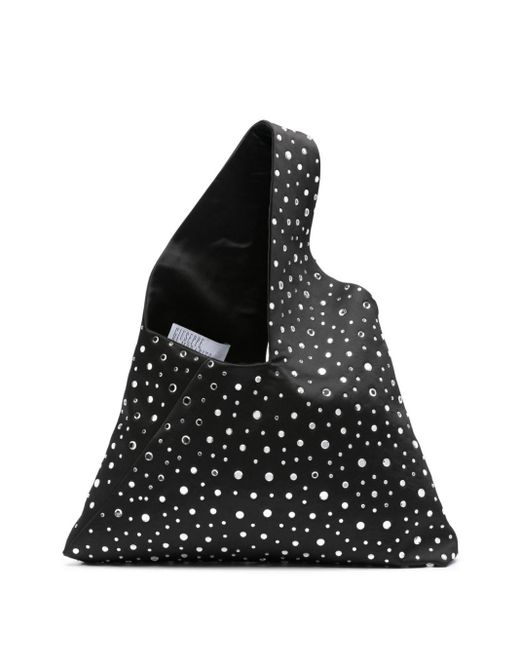 GIUSEPPE DI MORABITO Black Crystal-embellished Shoulder Bag