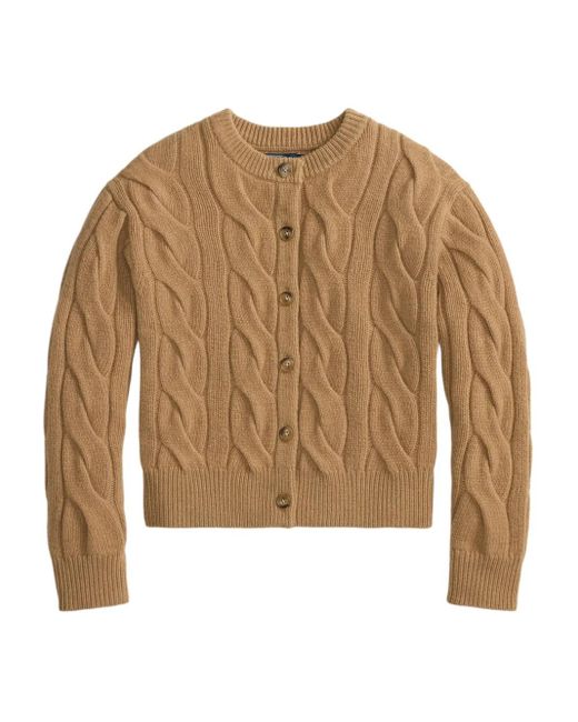 Polo Ralph Lauren Natural Cable-Knit Cardigan
