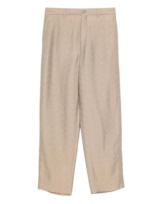 Giorgio Armani Natural Jacquard Trousers for men