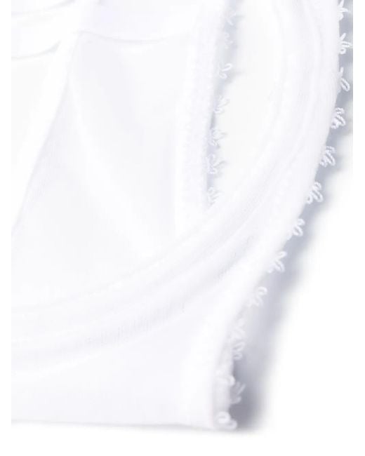 Maison Close White Accroche Coeur Cut-Out Detail Bra