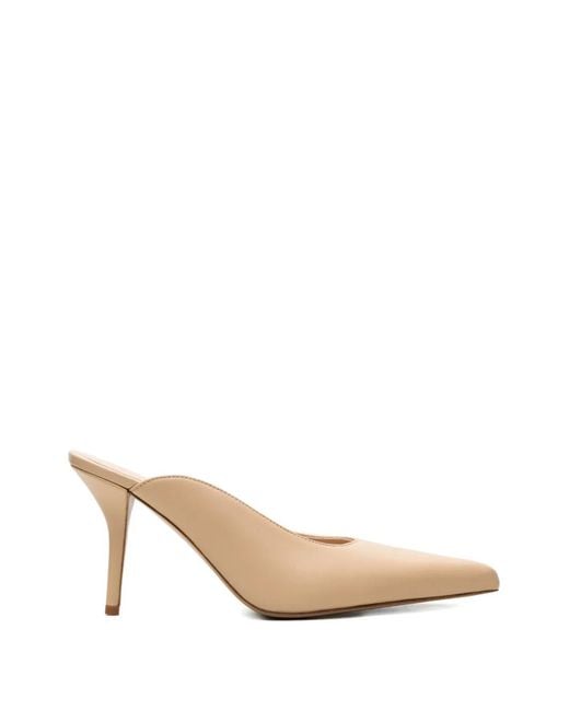 Gia Borghini Natural Pointed-Toe Pumps