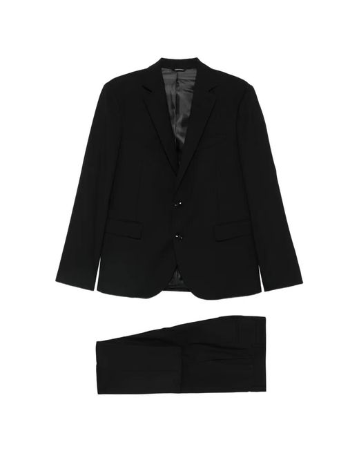 Daniele Alessandrini Black Costume À Simple Boutonnage for men