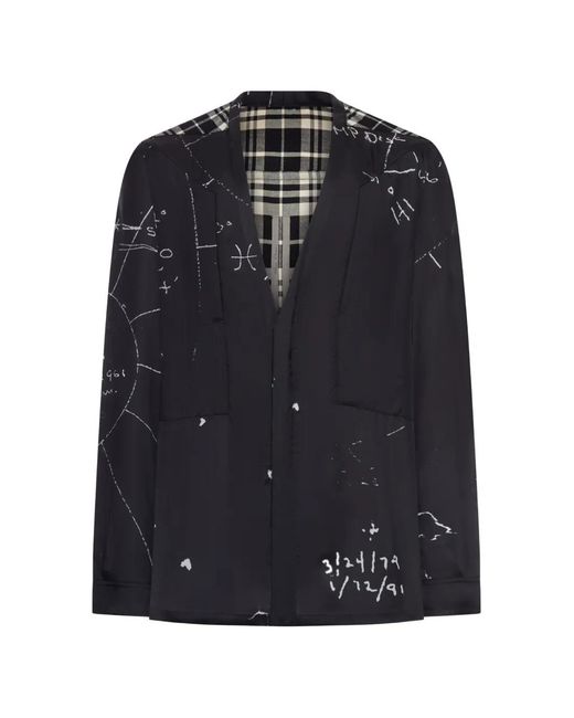 Rick Owens Black Larry Plaid Shirt for men