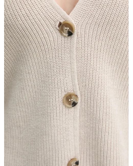 Marc O' Polo Natural Ribbed V-Neck Cardigan