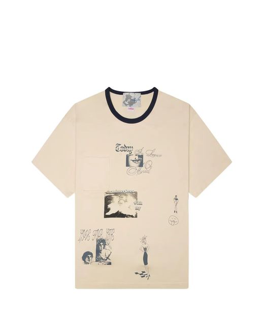 JUNGLES Natural Graphic-Print T-Shirt for men
