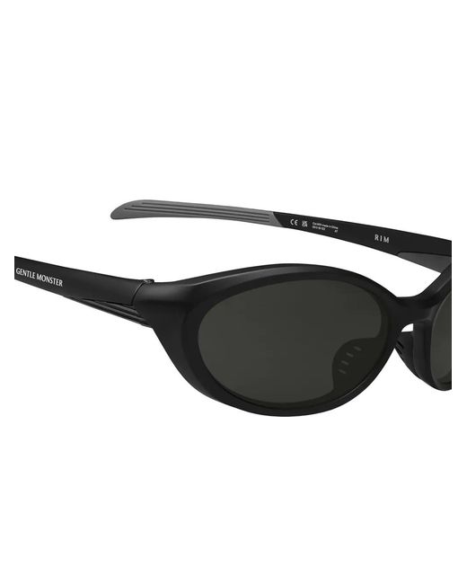 Gentle Monster Black Rim M01 Oval-Frame Sunglasses