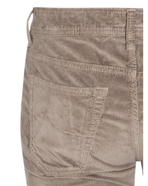 Jacob Cohen Gray Corduroy Trousers for men