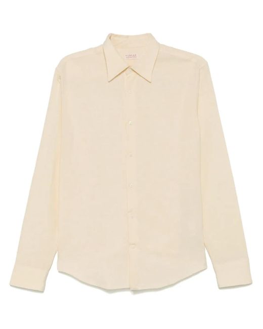 Fursac Natural Straight-Collar Shirt for men