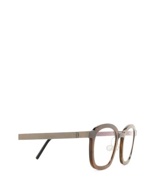 Lindberg Brown Square-Frame Glasses
