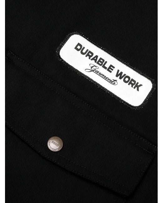 Neighborhood Black Logo-Embroidered Zip-Up Jacket for men
