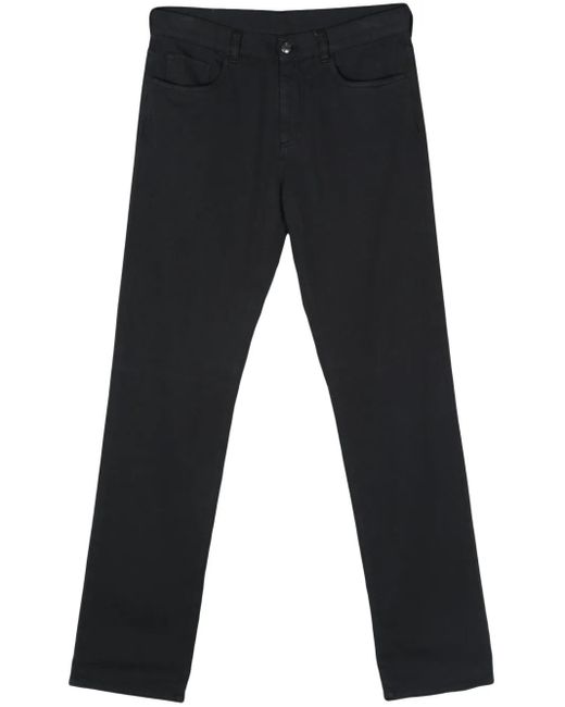 Canali Broek Met Logopatch in het Blue voor heren