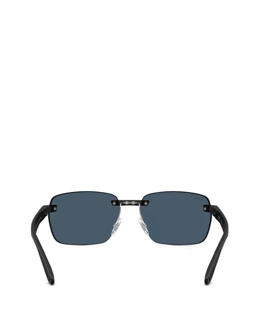 Ray-Ban Blue Rimless Sunglasses