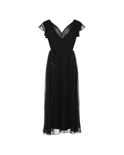 Eres Black Concert V-Neck Dress