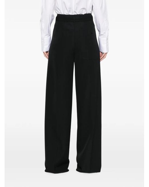 Seafarer Black Belted Wide-Leg Trousers