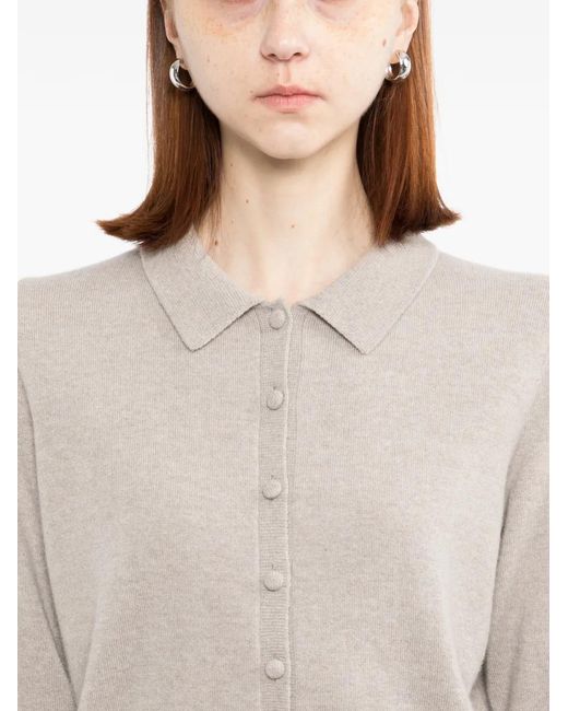 N.Peal Cashmere White Thea Cardigan
