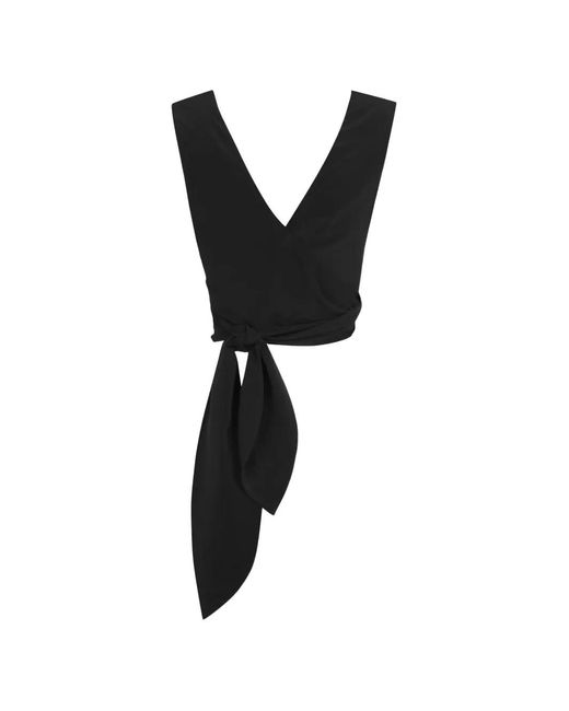 Cortana Black Tunez Wrap-Around Top