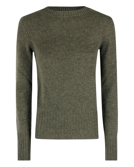 Soeur Green Crew-Neck Sweater