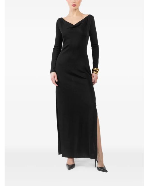 gold long sleeve party dress Galaxy | Champagne Sequin Turtle-Neck Long-Sleeve Maxi Dress