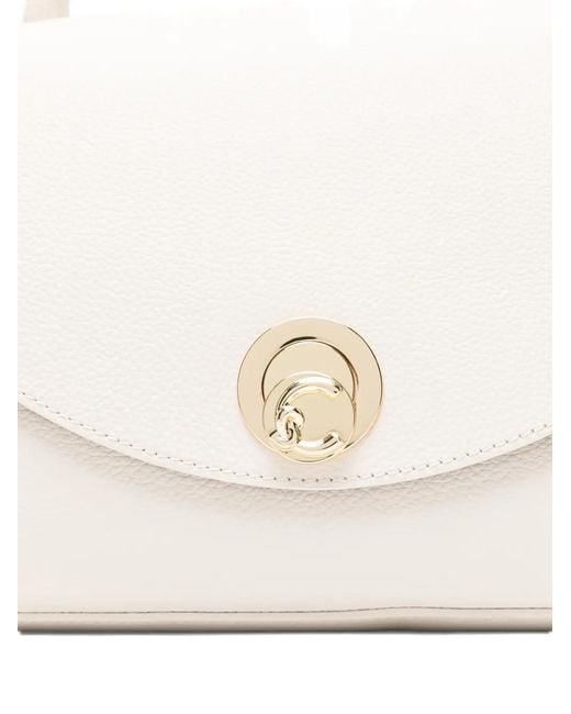 Coccinelle White Leather Tote Bag