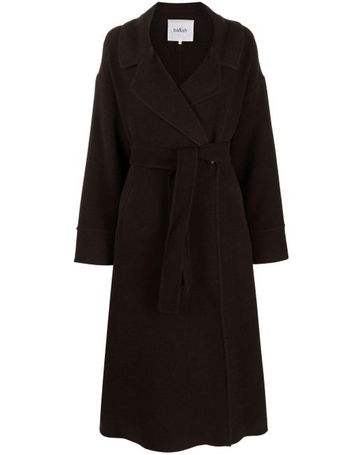 Ba&sh Black George Tied-waist Coat