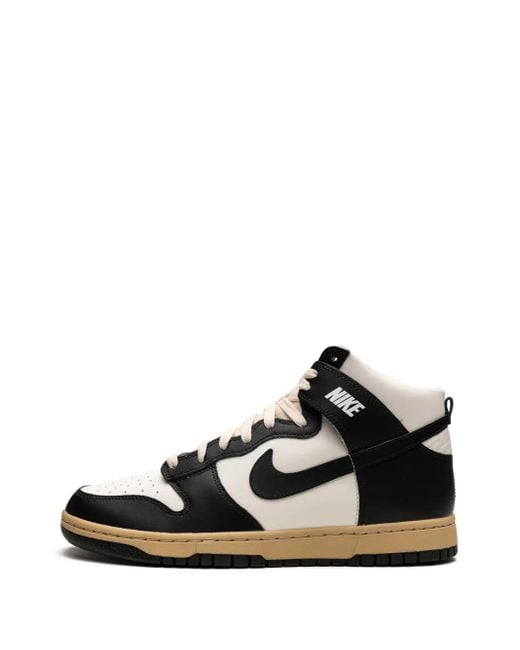 Nike Black Dunk High Retro "Vintage Panda" Sneakers