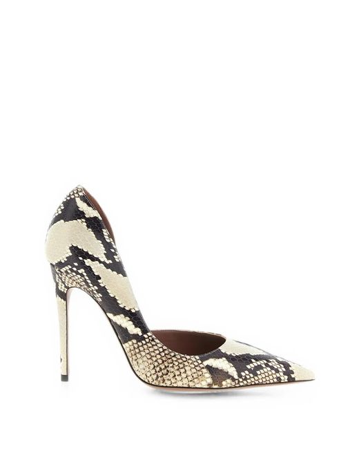 Paris Texas Metallic Vera Python-Effect Pumps