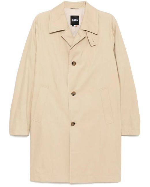 Boss Natural Single-Breasted Coat for men