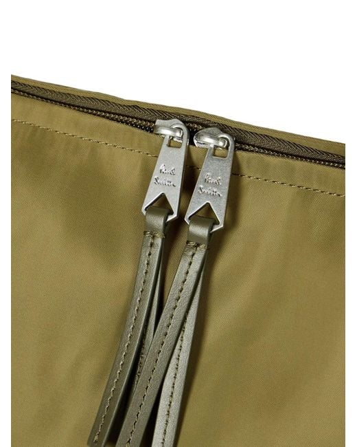 Paul Smith Green Khaki Recycled-Polyamide Holdall for men