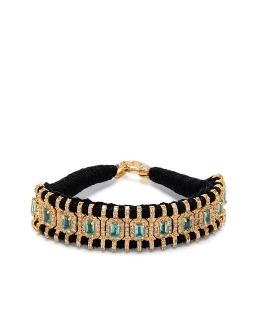 JIA JIA White Emerald And Diamonds Statement Bracelet