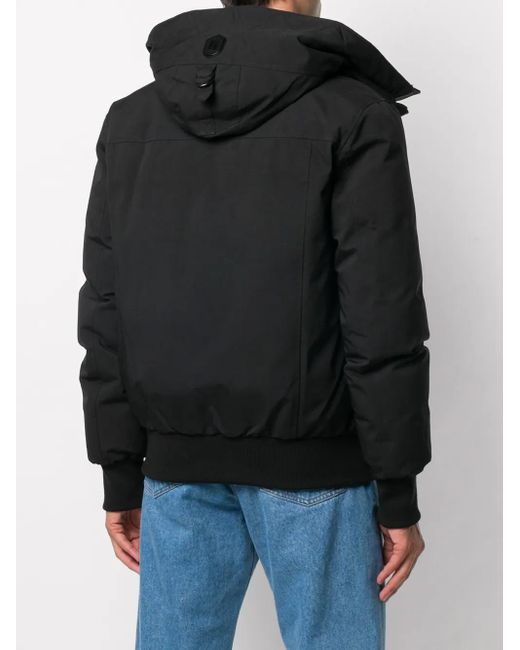 Mackage Black Dixon Hooded Down Jacket for men