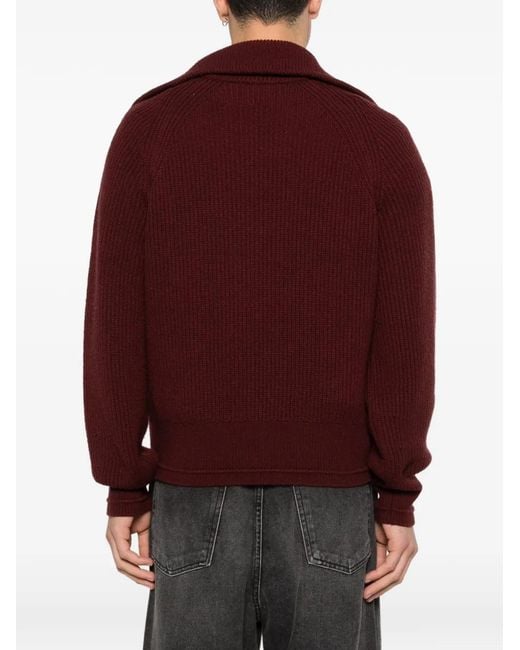 Top Con Cremallera Entire studios de hombre de color Red